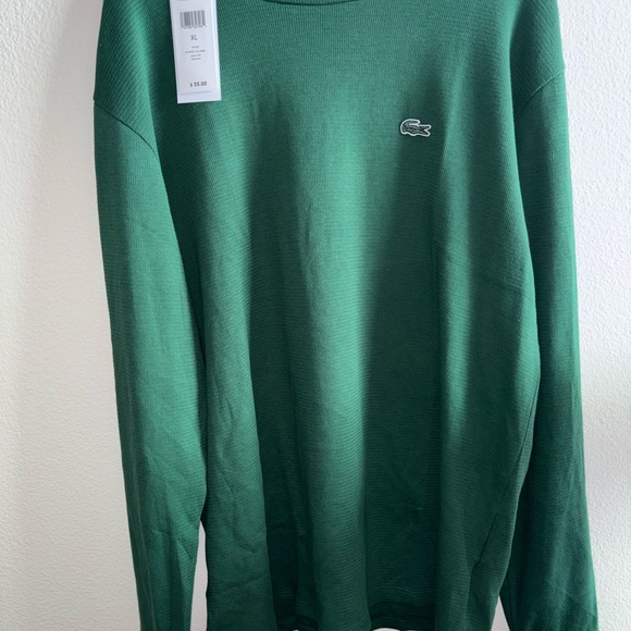 Lacoste Green Crewneck sleepwear XL NWT - Picture 2 of 5